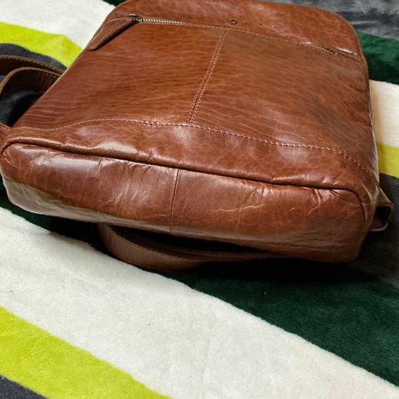 Wild West Tan Leather Backpack - Picture 7 of 16